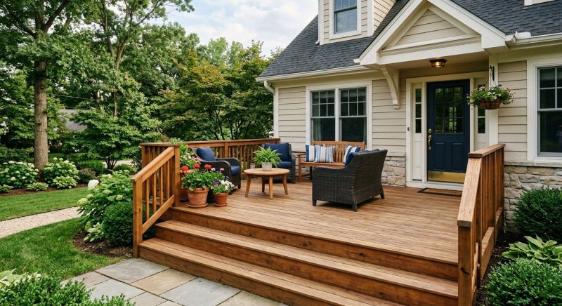 Front Deck Construction in Fairfield County, CT