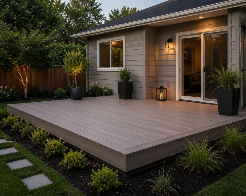 Ground Level Deck Construction in Boston, MA