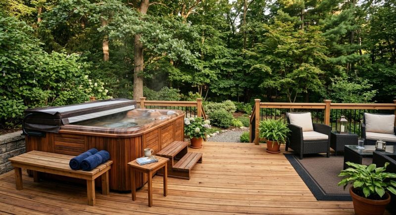 Hot Tub Deck Installation in Redmond, WA