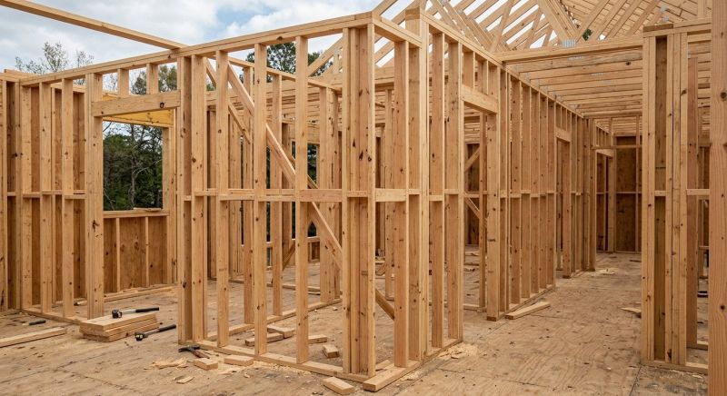 Interior Wall Framing in Wilmington, NC
