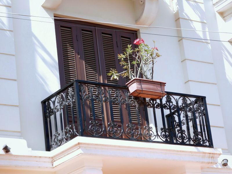 Restored Wrought Iron Balcony